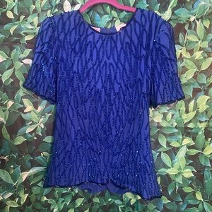 Vintage sequin top
